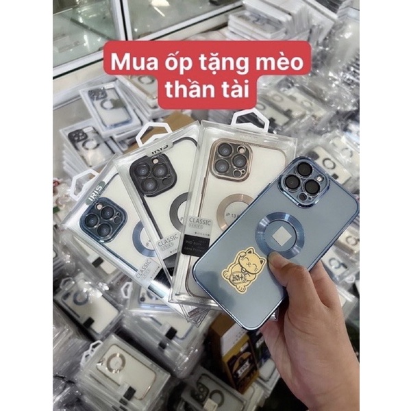 Ốp Lưng Cho Iphone - Ốp điện thoại hở táo viền vuông mạ màu, kính bảo về camera cho iPhone 6g - 13 Pro Max siêu đẹp