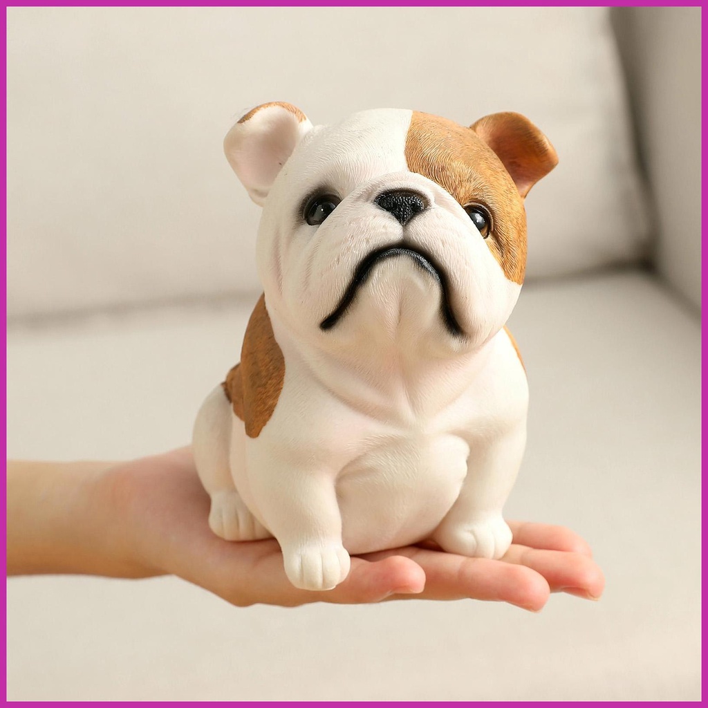Mô Hình Chó Bull Bằng Nhựa Resin Trang Trí Phòng Khách / Sân Vườn