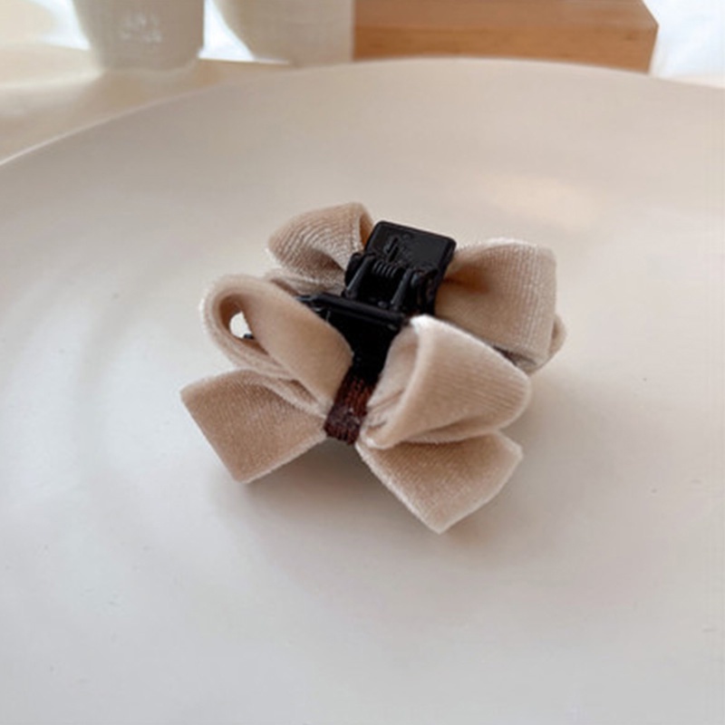 Kẹp Tóc Nhỏ Hình Nơ Bằng Nhung Thời Trang