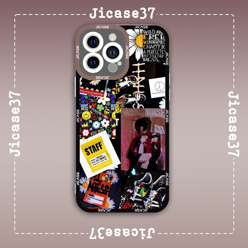 Ốp lưng iphone samsung xiaomi oppo cạnh vuông Jicase JMcase G-Dragon Peaceminusone Hoa Cúc