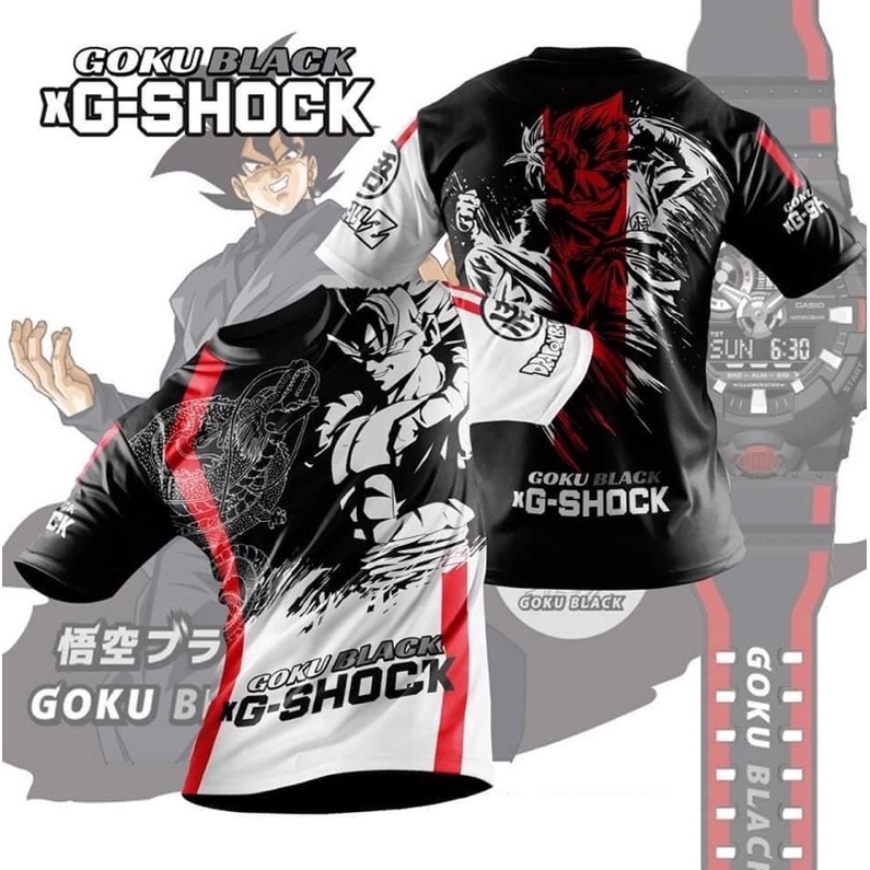 Áo Thun Gshock X Goku Đen Thăng Hoa | Nhân Vật Trong Dragon Ball Z | Bộ Sưu Tập