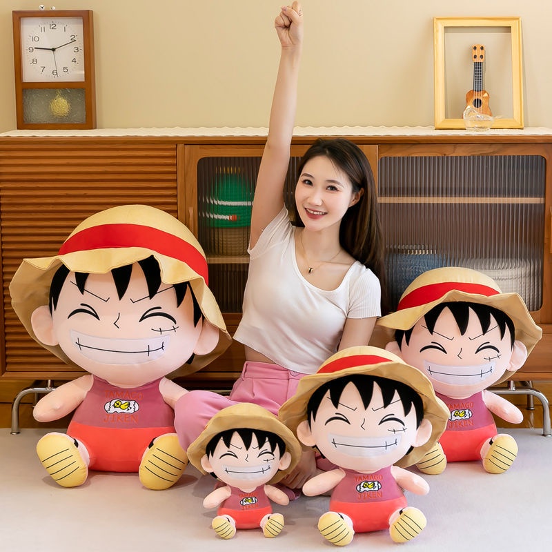 Thú Nhồi Bông Hình Nhân Vật Luffy Trong Phim Hoạt Hình One Piece