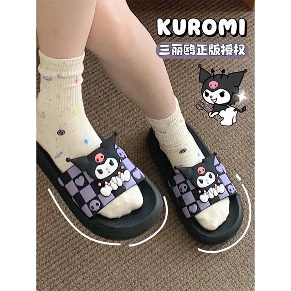 Dép Kuromi Đế Mềm Có Túi Zip Chuẩn Xixitiao - Hatuno order