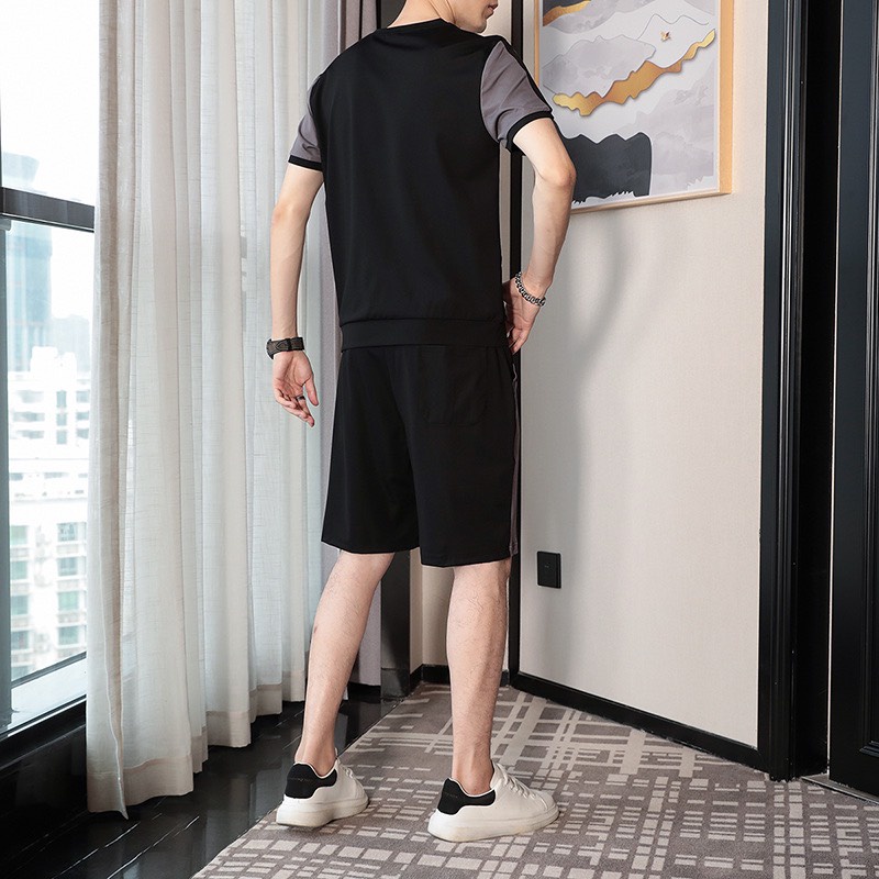 Bộ quần áo thể thao nam mùa hè,quần áo nam cộc tay trẻ trung năng động mùa hè 2023