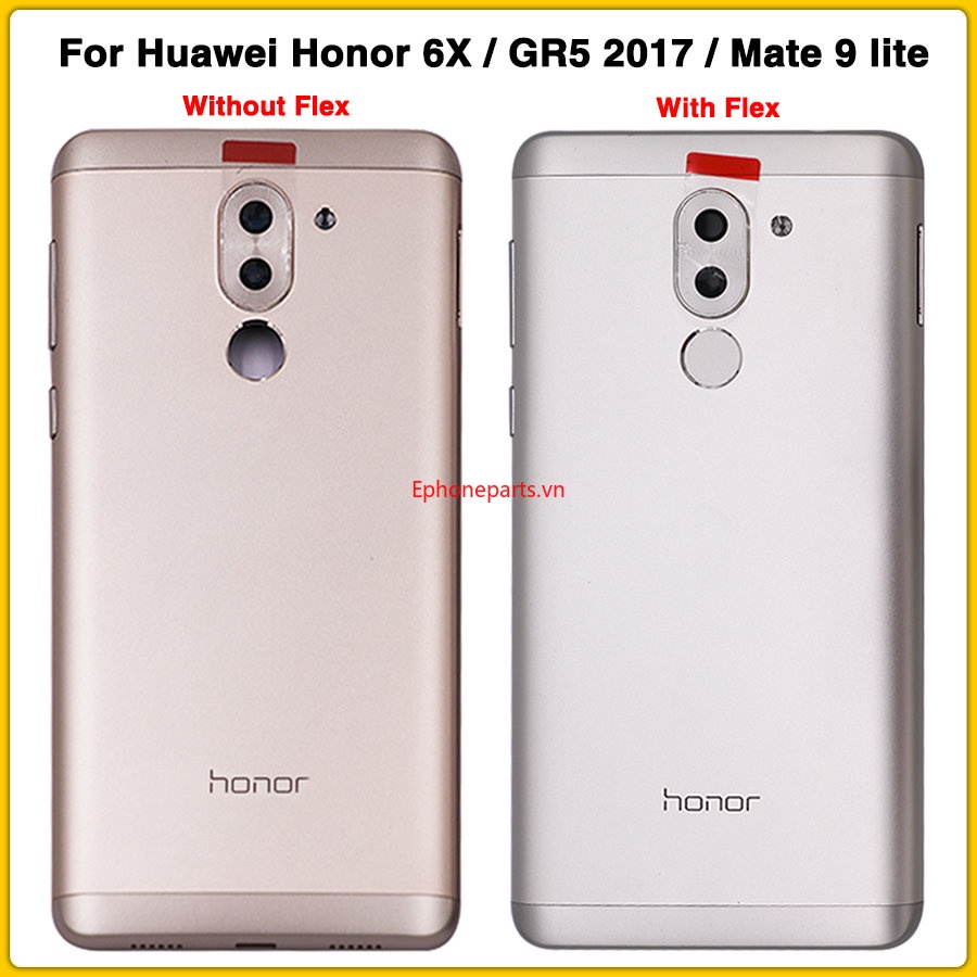 Nắp Đậy Pin Kèm Cáp Flex Vân Tay Chuyên Dụng Cho Huawei Honor 6X / GR5 2017 / Mate 9 lite