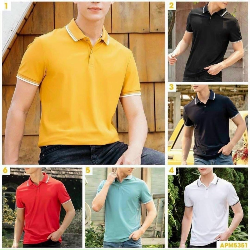 ÁO POLI NAM NỮ PHỐI CỔ VẢI THOÁNG MÁT