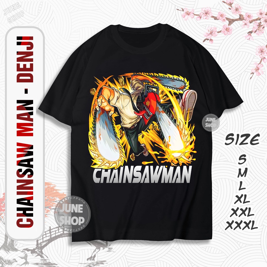 Áo Chainsaw Man - Anime in hình Power, Makima, Denji, Aki, Pochita chất cotton 4 chiều, giá rẻ