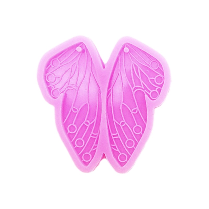 Khuôn Silicone Làm Móc Khóa Hình Đôi Cánh