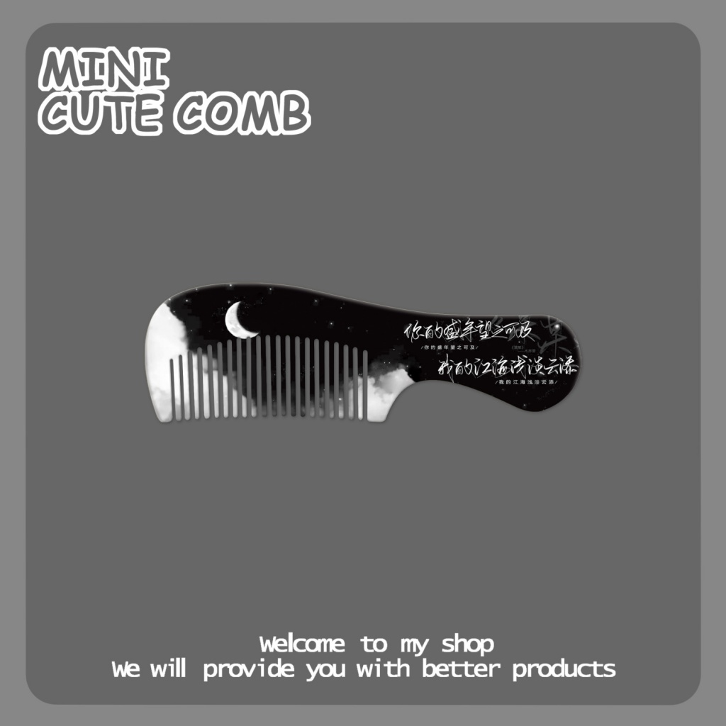Lược Chải Tóc Mini Chống Tĩnh Điện Thiết Kế Hình Gấu Dâu Tây Dễ Thương