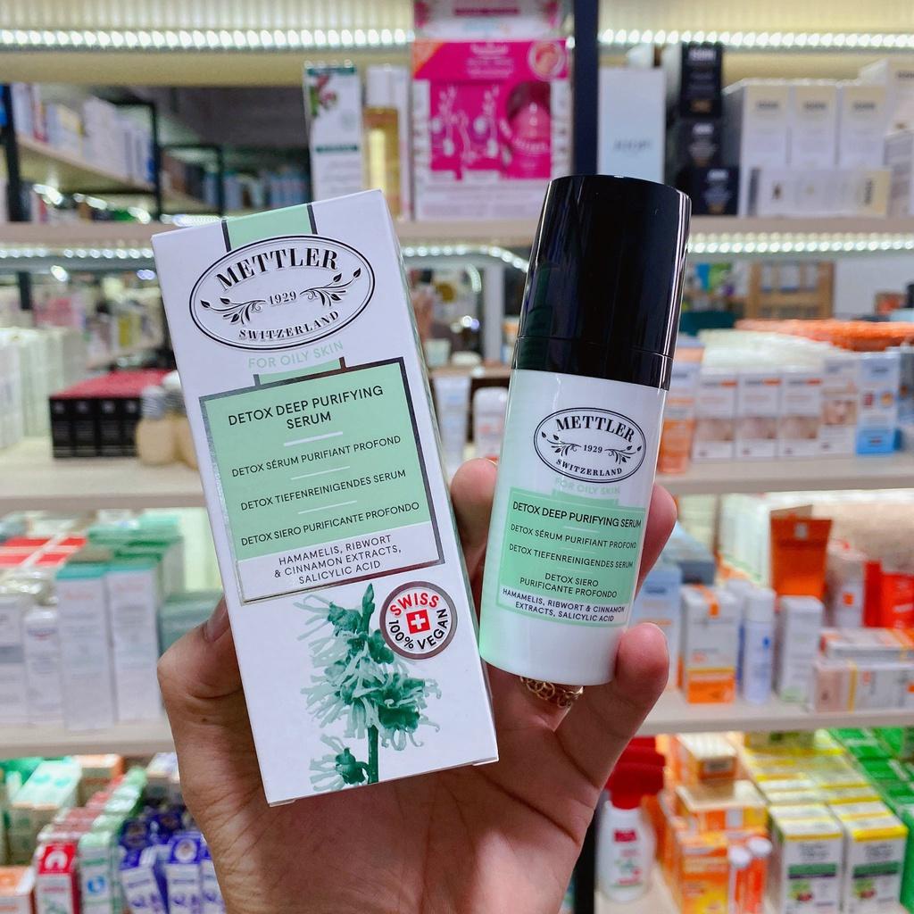 (Sạch mụn đầu đen) Serum dưỡng da thải độc, se khít lỗ chân lông Mettler1929 Detox Deep Purifying Serum