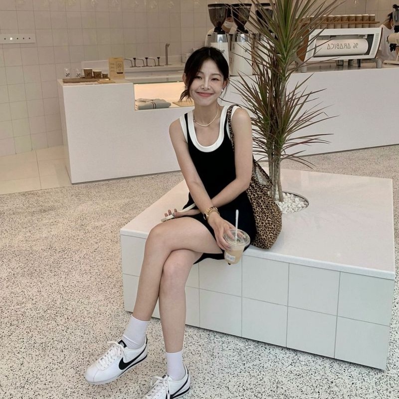 Đầm midi hai dây SUXI ôm dáng thời trang mùa hè dành cho nữ