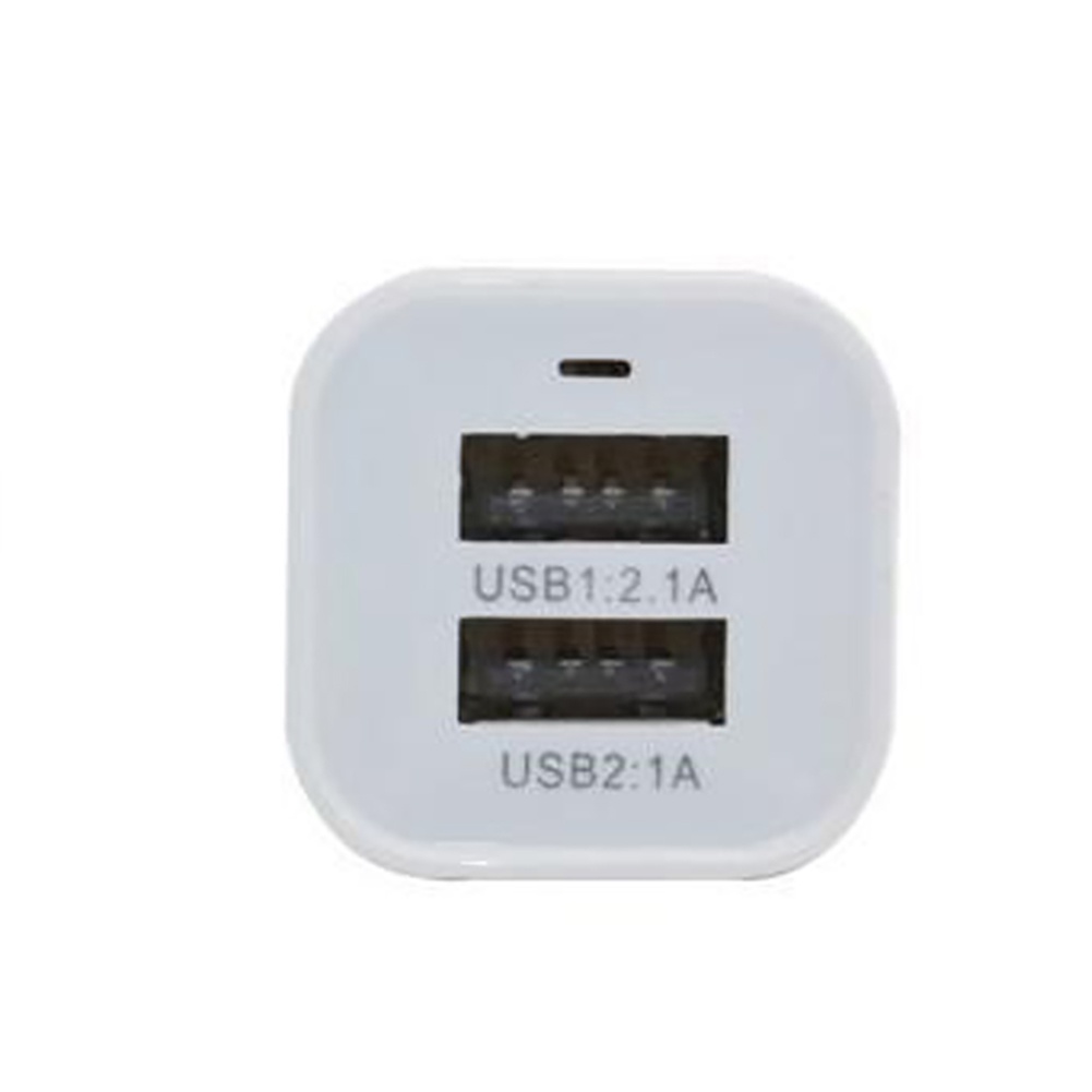 Phích Cắm Sạc Hai Cổng USB 5V 2.1A US / EU Có Đèn LED Hình Hoa Hướng Dương