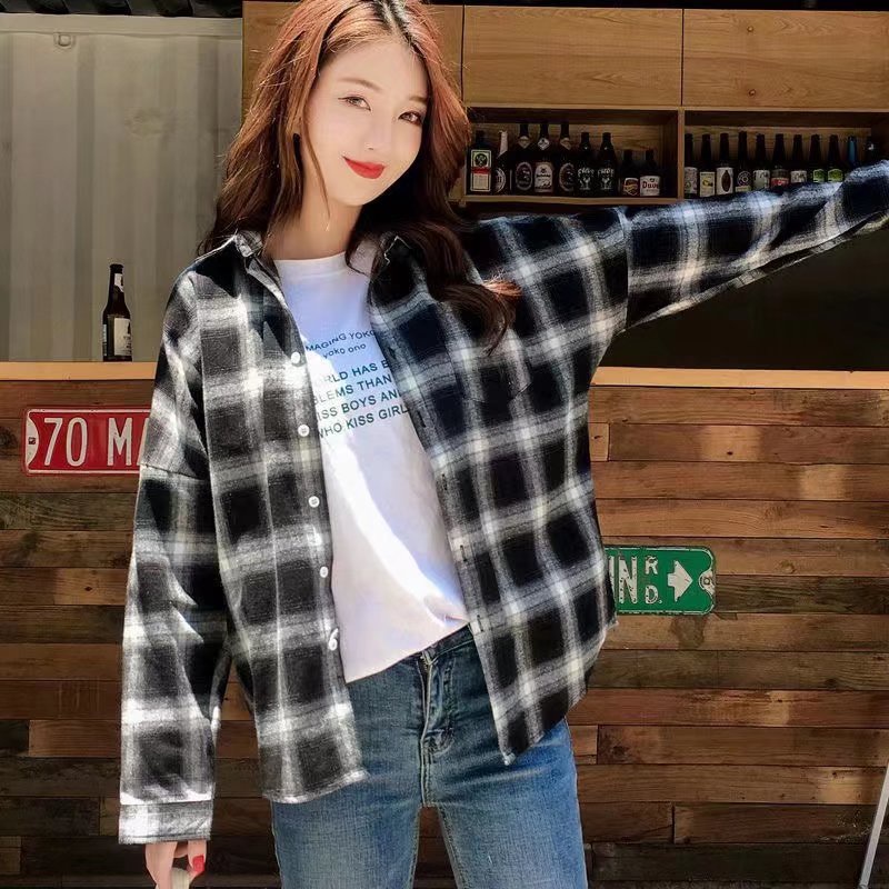 Áo Sơ Mi Nam Dài Tay Sọc Ca Rô Thời Trang Hàn Quốc size M-3XL