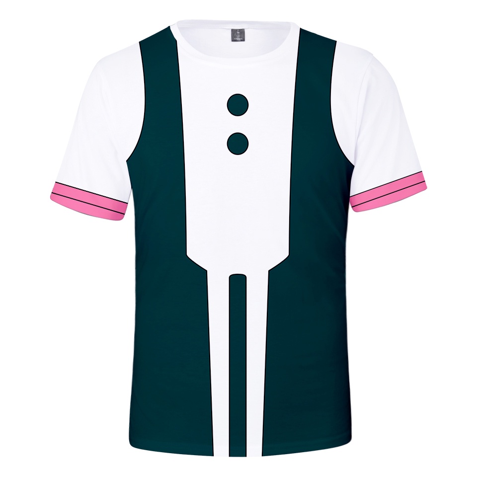 Áo Thun Nam Tay Ngắn In Hình Nhân Vật Midoriya Izuku 3D Cá Tính