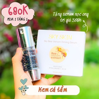 Kem Nước Trứng Cá Tầm & Trà Đen Sky - MUA 1 TẶNG 1 SERUM NỌC ONG