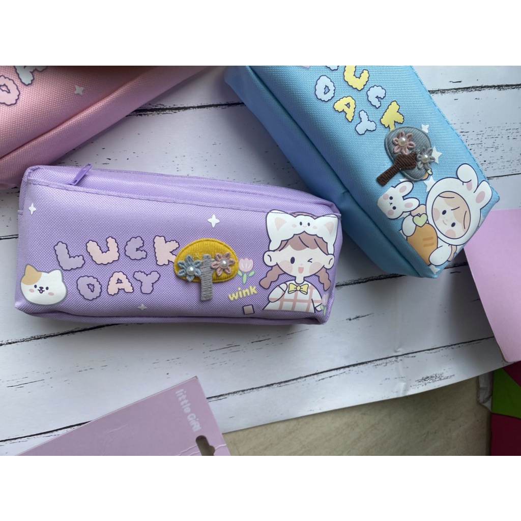 Túi Đựng Bút , Ví bút vải 2 ngăn hình siêu nhân, công chúa, nhân vật hoạt hình ngộ nghĩnh,...bóp viết cute