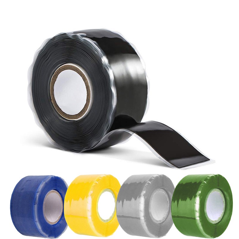 Băng Keo Silicon Chống Thấm Nước Sửa Chữa Hiệu Suất Băng Keo Siêu Chắc Băng Keo Silicone Cao Su Tự Dính Chắc Chắn Băng Keo Cách Điện 2.5Cm * 3M