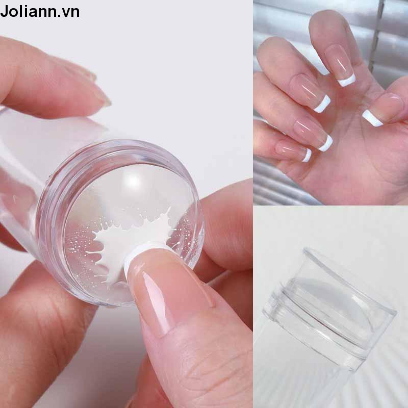 Dụng Cụ In Hình Lên Móng Tay Bằng Silicon Trong Suốt Kèm Dụng Cụ Đóng Dấu DIY