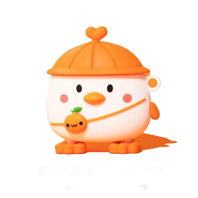 Vỏ Bảo Vệ Hộp Sạc Tai Nghe AirPods Gen1 / 2 3 Pro Bằng Silicon Mềm Hình Gà Màu Cam