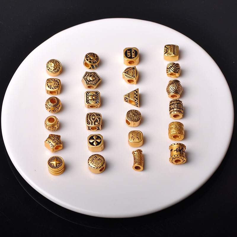 Hạt Vàng Cát Nhiều Màu Sắc Dùng Làm Vòng Tay Dây Bện Thủ Công Không Gây Dị Ứng Phong Cách Trung Hoa Cổ Điển Cuộn Dây Thừng Chất Lượng Cao Chuyên Dụng