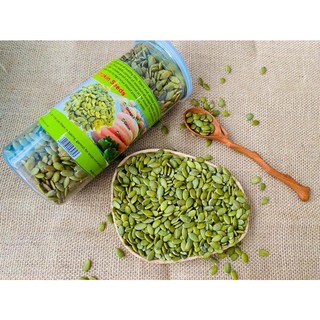 Nhân hạt bí xanh rang tự nhiên Green Pumpkin seeds ❤️ Mao Shop- Thế Giới đồ ăn vặt dinh dưỡng