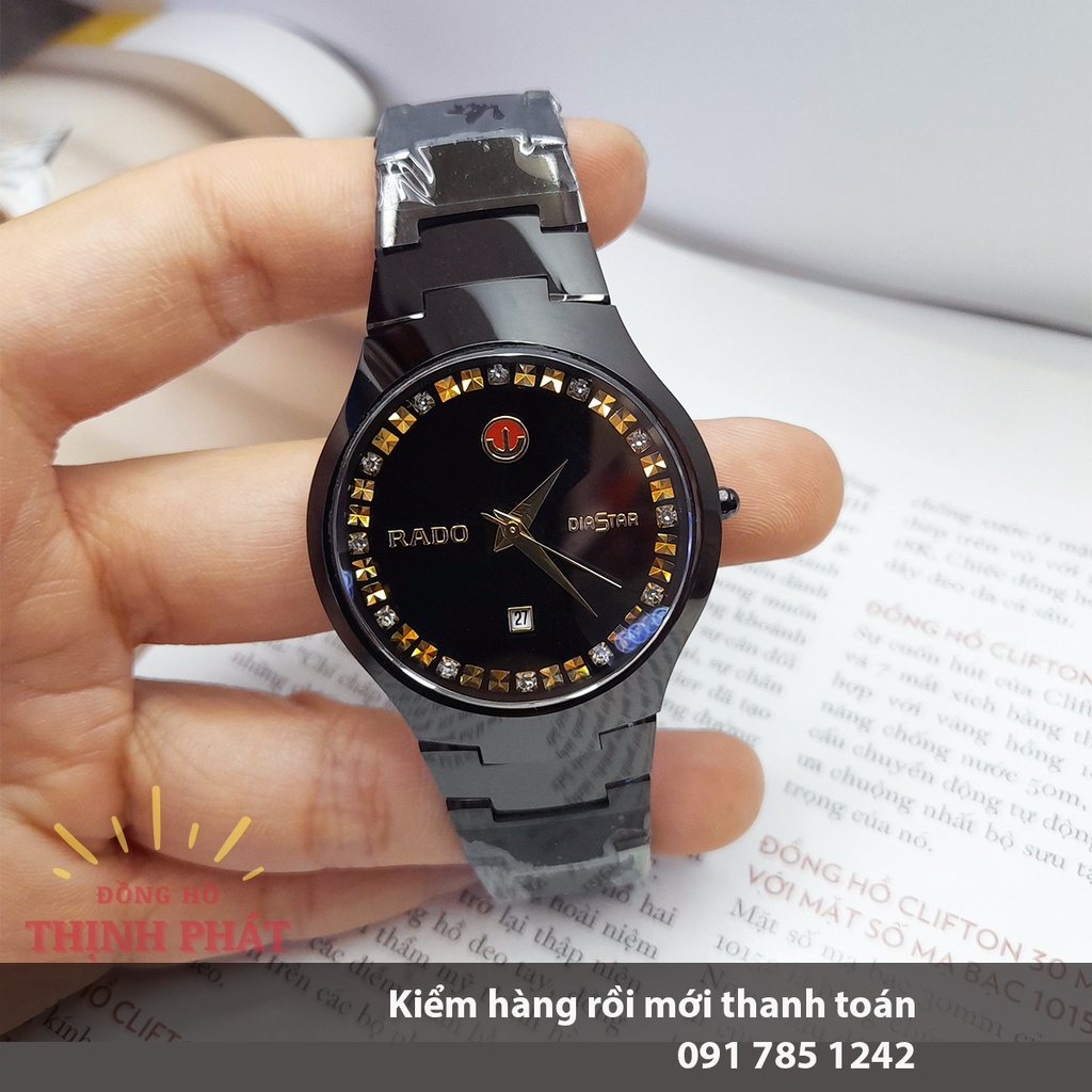 Đồng Hồ Nam RD JL6020 Kính Vỏ Dây Sapphire Đính Đá Cao Cấp