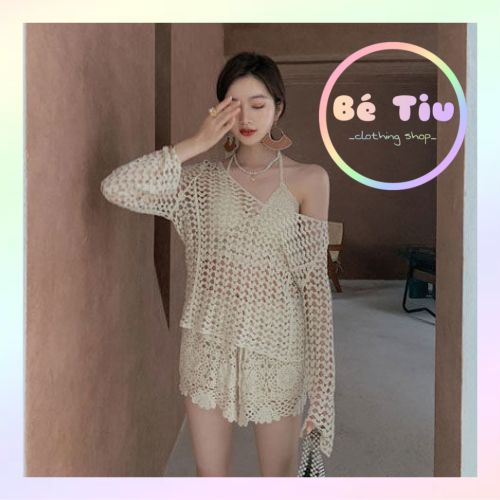 Set Ren Bikini Có Áo Ren Quyến Rũ Thời Trang Cho Mùa Hè Đi Biến  | Bé Tiu Clothing