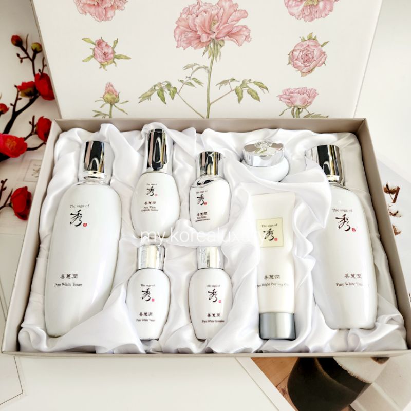Set dưỡng trắng da ngừa thâm nám The Saga of Xiu Pure White