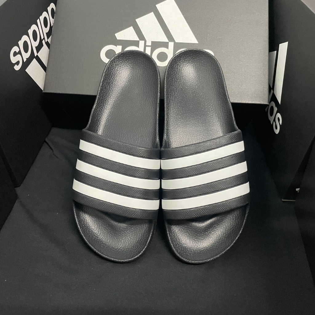 Dép quai ngang đúc nguyên khối adidas adilette aqua chống nước nam nữ/ Dép thể thao thời trang