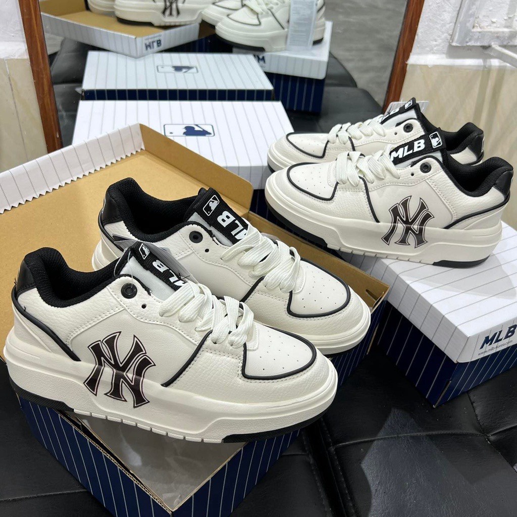 Giày MLB Chunky Liner 2 Màu Nam Nữ, Sneakers MLB Chunky Độn Đế Tăng Chiều Cao Fullbox