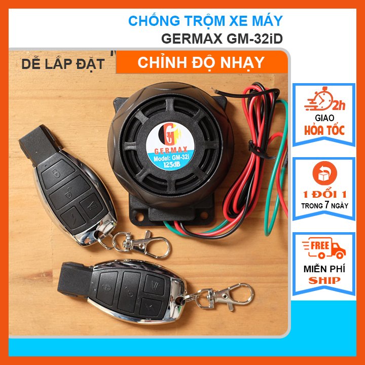 Báo Động Chống Trộm Xe Máy GM-32iD-điều chỉnh độ nhạy