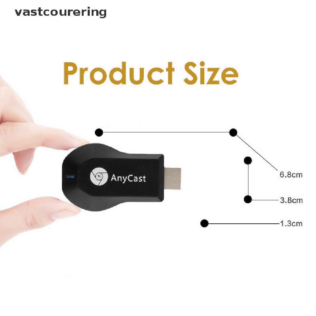 Thiết Bị Nhận Tín Hiệu WiFi AnyCast M12 Plus Miracast HDMI TV DLNA 1080P EN