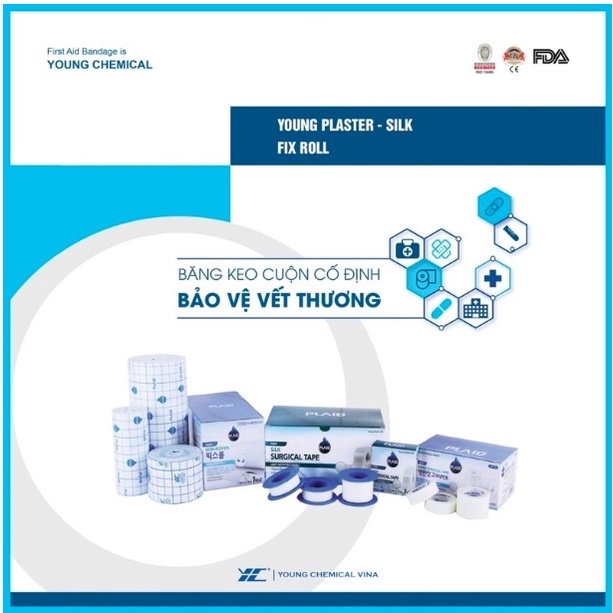 Băng keo cuộn co giãn Young Fix Roll