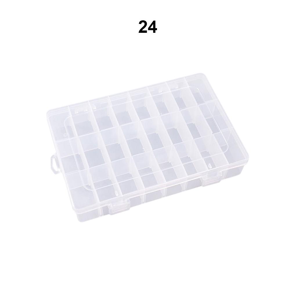 Hộp Trong Suốt 15 / 24 / 36 Ngăn Đựng Băng Keo Tiện Dụng