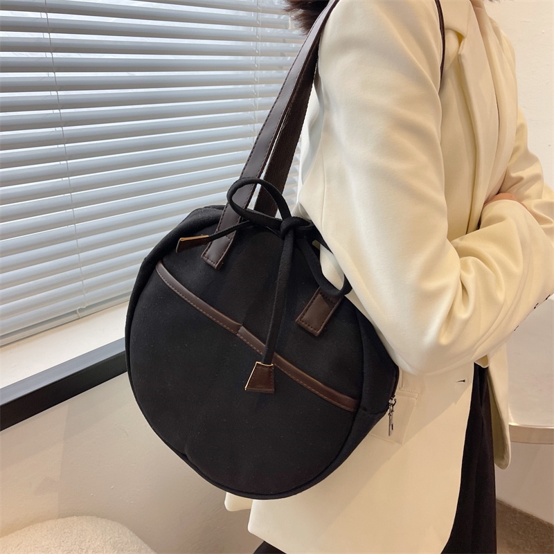 Ielgy Túi Xách Đeo Chéo Hình Tròn Nhỏ Cầm Tay Dễ Phối Đồ Thời Trang Thường Ngày Cho Nữ