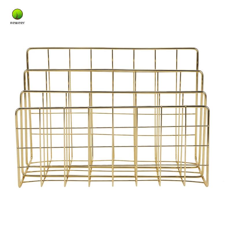 Giá Đỡ Sách Tạp Chí Ba Tầng Bằng Sắt Phong Cách Bắc Âu Trang Trí Nội Thất