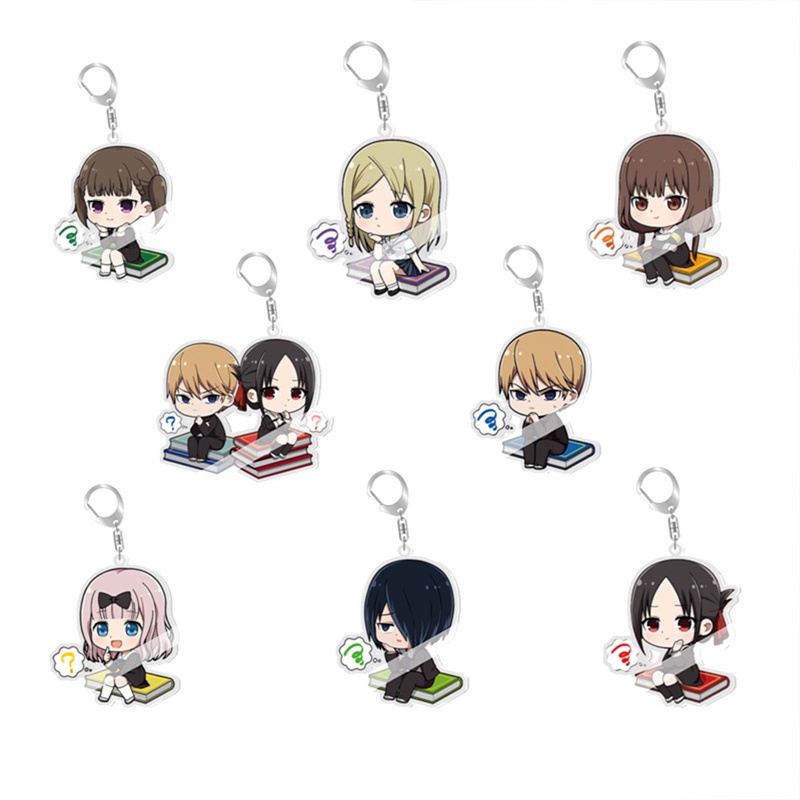 Móc Chìa Khóa Bằng Acrylic Hai Mặt Hình Anime Kaguya-sama: Love Is War Fujiwara Chika Shinomiya Kaguya Dễ Thương