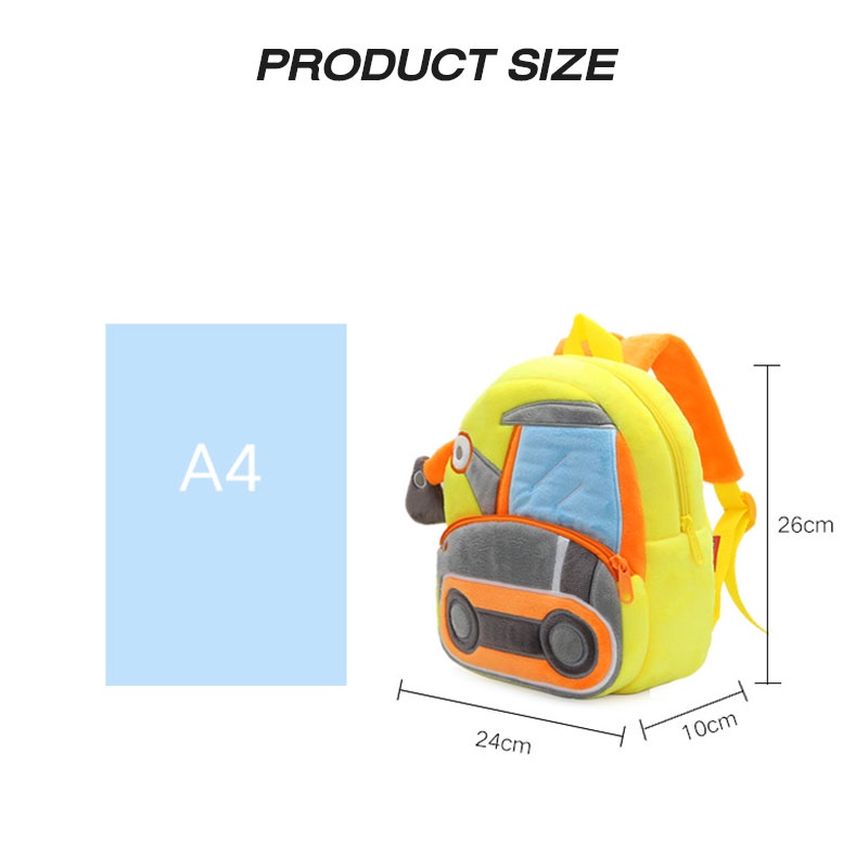 Bololo Ba Lô Đi Học Bằng Lông Nhung Dễ Thương Xinh Xắn Dành Cho Bé 2-4 Tuổi