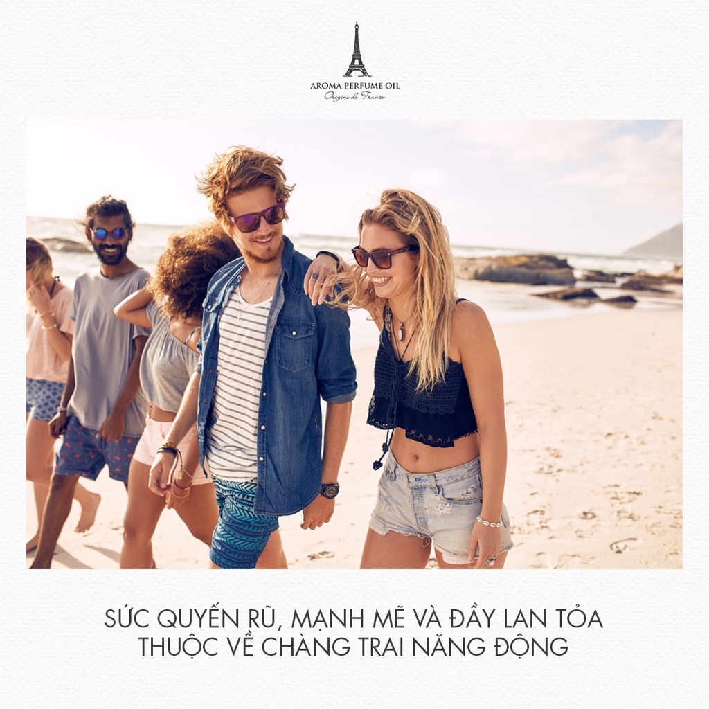 Nước Hoa Pháp Aroma Allure Cao Cấp Nam Tính, Lịch Lãm, Cuốn Hút - 12ml