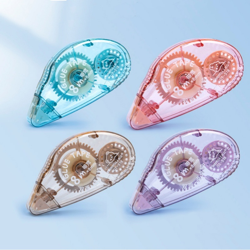 Cuộn Băng Keo Hai Mặt 4 / 6 / 8M Họa Tiết Nghệ Thuật Dùng Trang Trí Sổ Tay / Văn Phòng / Trường Học