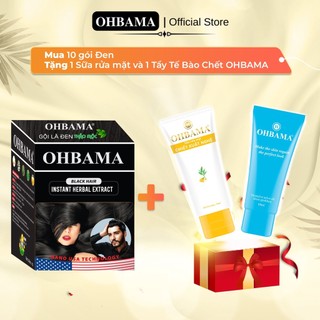 Dầu Gội Phủ Bạc OHBAMA - Gội Là Đen - Gội là Nâu Thảo Mộc CHÍNH HÃNG [Set 5-10 gói]