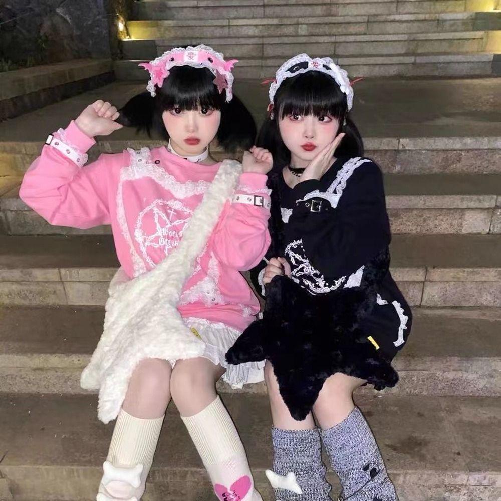 LOMBARD Túi Đeo Chéo Vai Bằng Vải Bông Hình Ngôi Sao Dễ Thương Kích Thước Lớn DIY Y2K