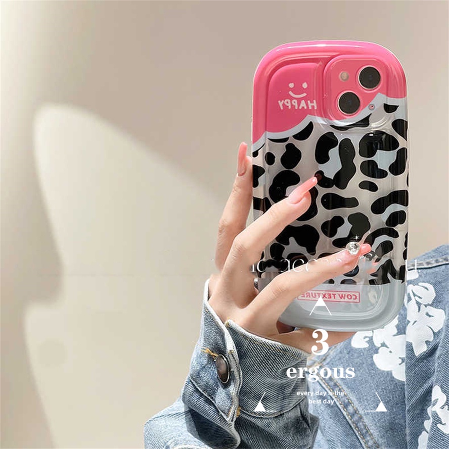 Ốp Điện Thoại TPU Mềm Đệm Khí In Hình Báo Hồng Cho IPhone 14 13 12 11 Pro Max SE2020 X XR Xs Max 7 8 Plus