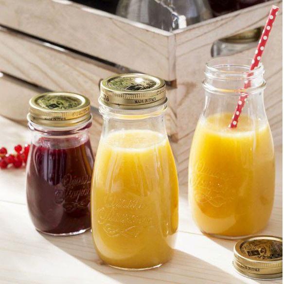 Hũ thủy tinh Bormioli Quattro 400ml, nắp thiếc, kín hơi, đựng sữa hạt, sữa chua, nước ép trái cây, nước yến