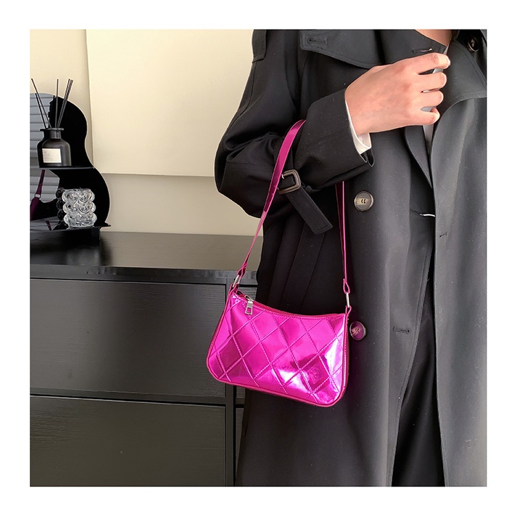 Túi Xách JASMIN NOIR Đeo Vai Họa Tiết Sọc Caro Đơn Giản Thời Trang Cho Nữ