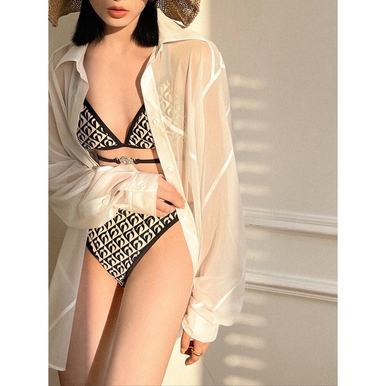 BiKiNi 2 mảnh tam giác D.I.O.R basic dây dài, đồ bơi nữ sang chảnh sexy tắm biển | BigBuy360 - bigbuy360.vn