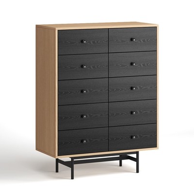 CHOBI, Tủ lưu trữ, tủ trưng bày DRA_314, 90x40x118cm, tủ gỗ Scandi Home