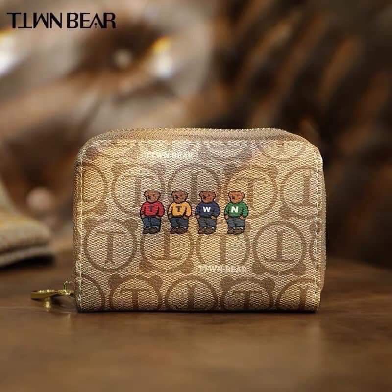 Ví Nữ Hình Gấu Pooh Times 2022 Dễ Thương,ví gấu twin bear