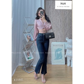 Quần Jean nữ M&M OFFICIAL mẫu cao 158cm / 45kg size S . Chất vải DENIM cao cấp , co dãn 4 chiều -  [358]