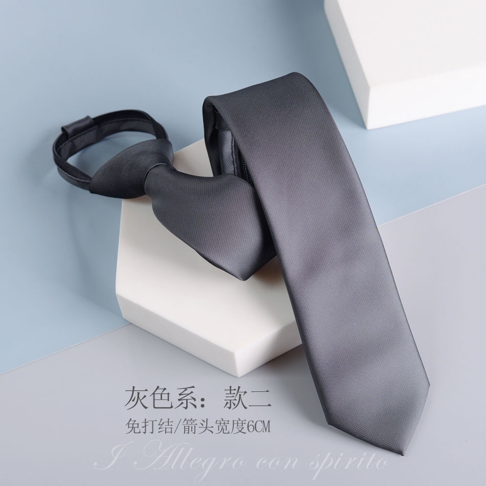 Cà Vạt Họa Tiết Kẻ Sọc Màu Xám Phong Cách Retro Thời Trang Cho Nam Và Nữ
